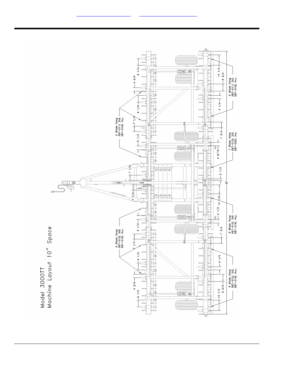 3000tt machine layout, 10" | Great Plains 4000TT Parts Manual User Manual | Page 152 / 188