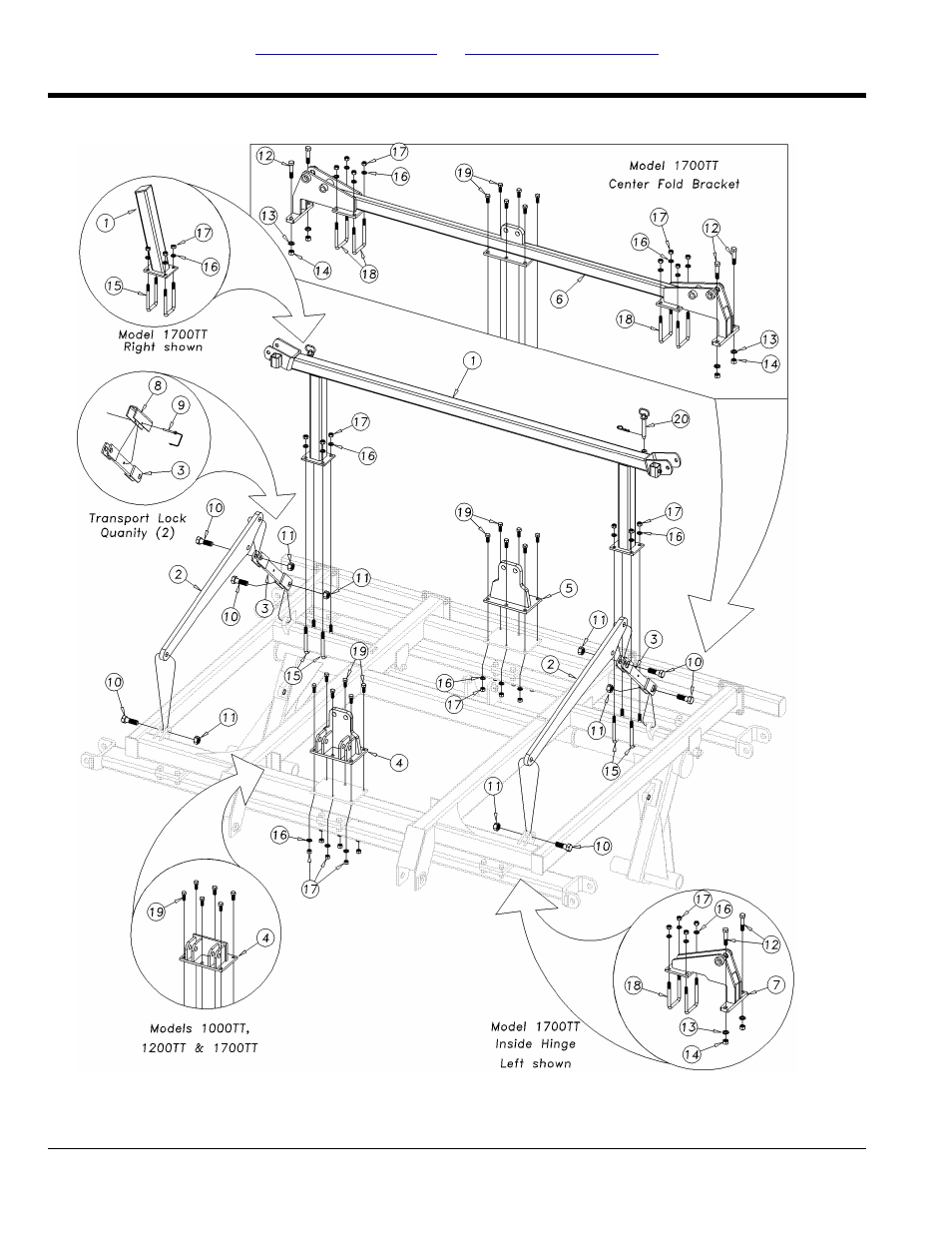 Center lift & fold parts (s/n 2026nn-) | Great Plains 4000TT Parts Manual User Manual | Page 16 / 188