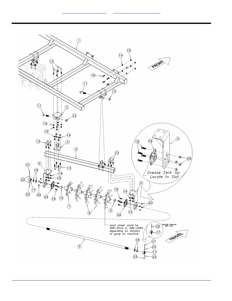 Rolling harrow assembly (round shaft) | Great Plains 4000TT Parts Manual User Manual | Page 162 / 188