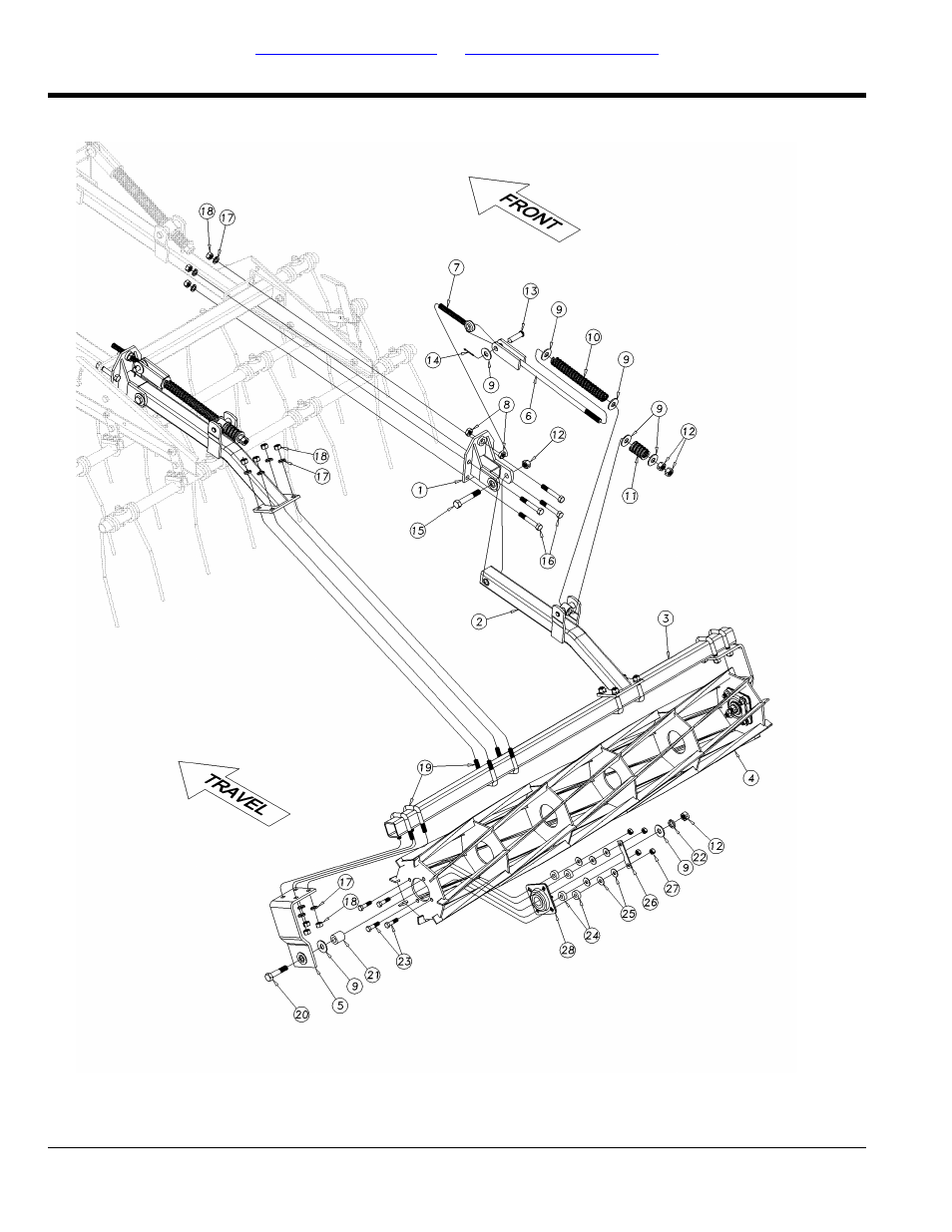 Reel following ch3a coil tine assembly | Great Plains 4000TT Parts Manual User Manual | Page 174 / 188
