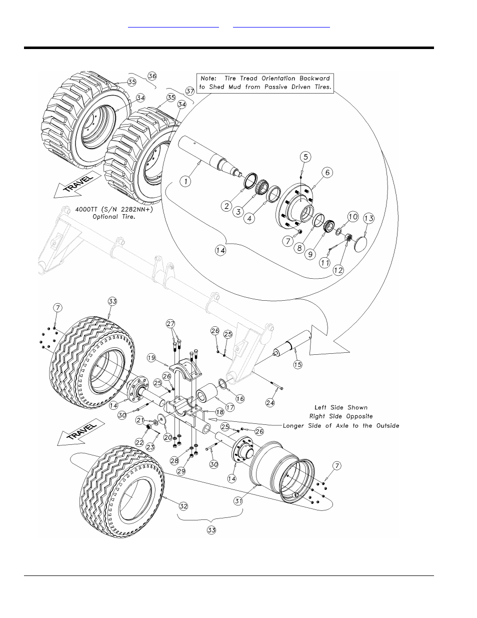 4000tt center transport assembly (s/n 2282nn+) | Great Plains 4000TT Parts Manual User Manual | Page 48 / 188