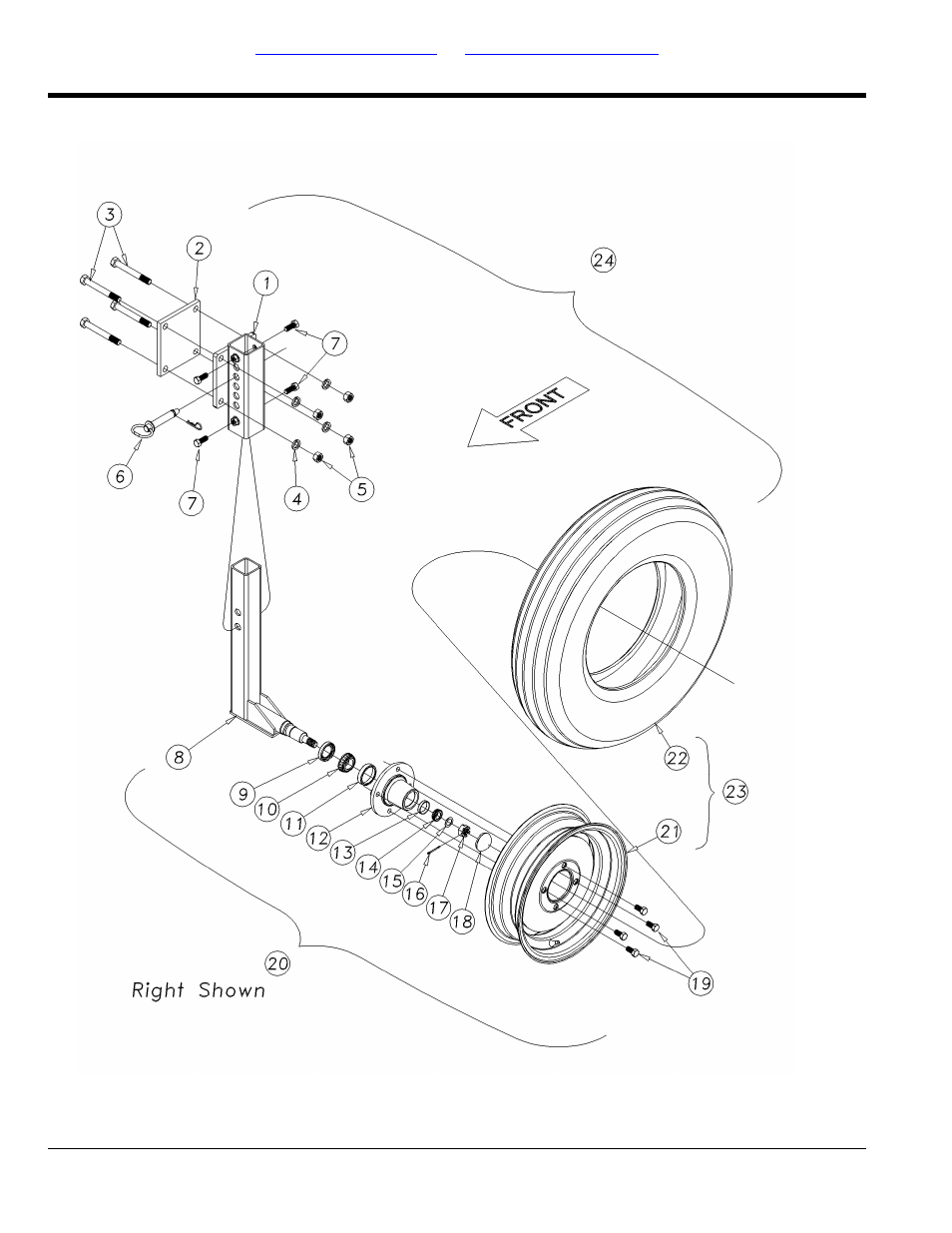 1700tt wing gauge wheel assembly, version 1 | Great Plains 4000TT Parts Manual User Manual | Page 54 / 188