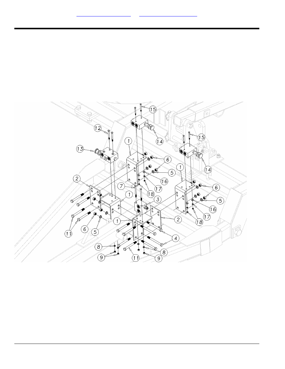 Hydraulic valve bracket assembly 4000tt (s/n, 1411nn+) | Great Plains 4000TT Parts Manual User Manual | Page 66 / 188