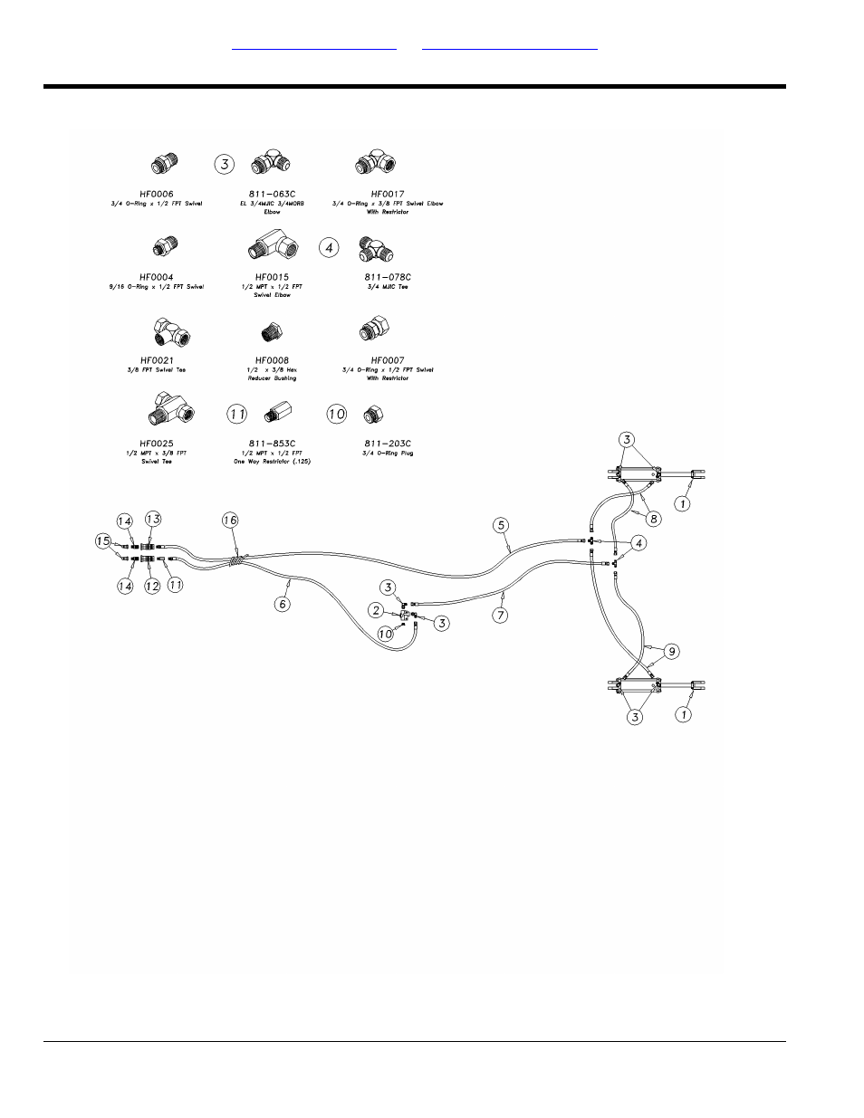 Hydraulic lift system 1200tt (s/n 1173nn<->1410nn) | Great Plains 4000TT Parts Manual User Manual | Page 76 / 188