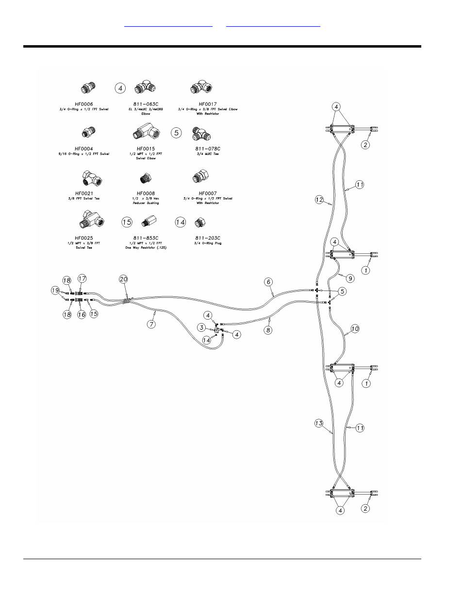 Hydraulic lift system 2200tt, 3000tt & 4000tt (s/n, 1173nn<->1410nn) | Great Plains 4000TT Parts Manual User Manual | Page 82 / 188