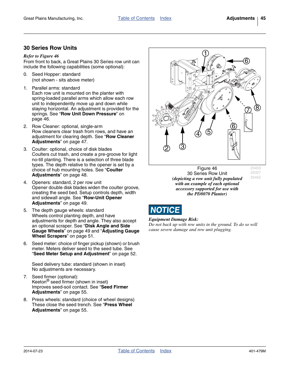 30 series row units | Great Plains PD8070 Operator Manual User Manual | Page 49 / 114
