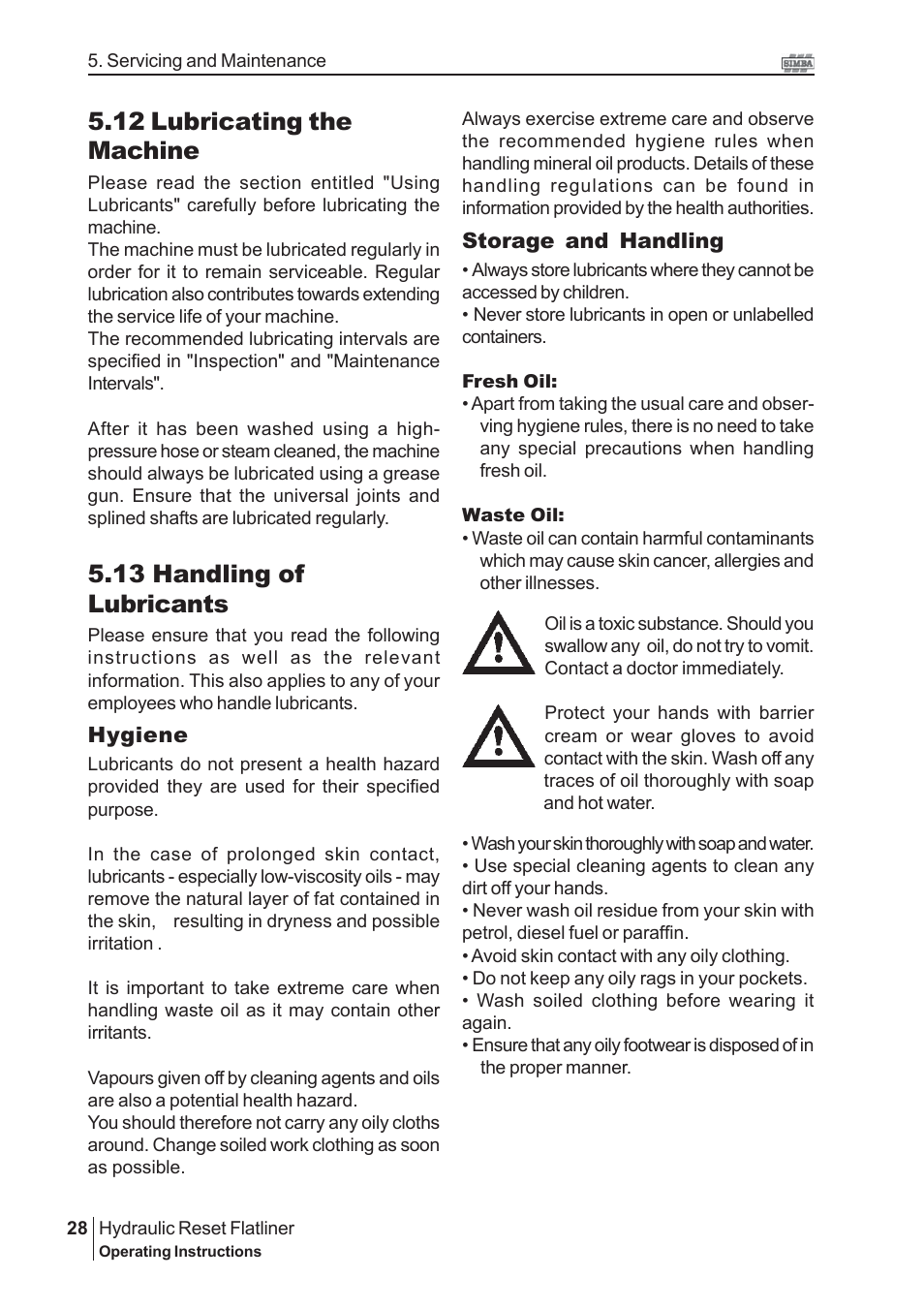 12 lubricating the machine, 13 handling of lubricants | Great Plains P16229 Serial No 18007975 2009 User Manual | Page 28 / 30