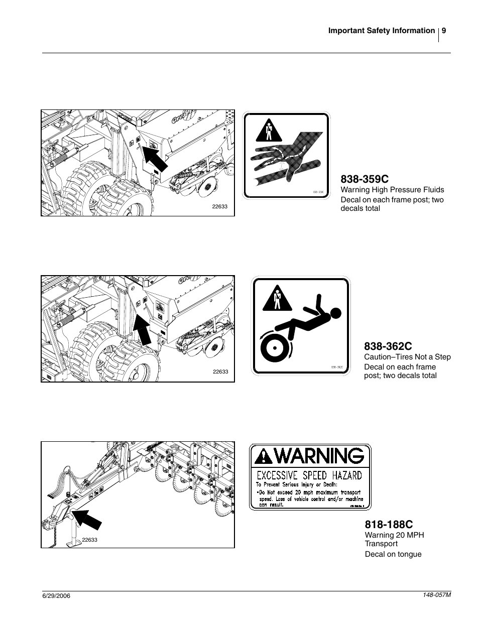 362c, 188c, 359c | Great Plains V-300F Operator Manual User Manual | Page 11 / 84