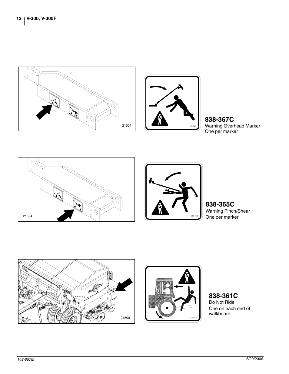 367c, 365c, 361c | Great Plains V-300F Operator Manual User Manual | Page 14 / 84