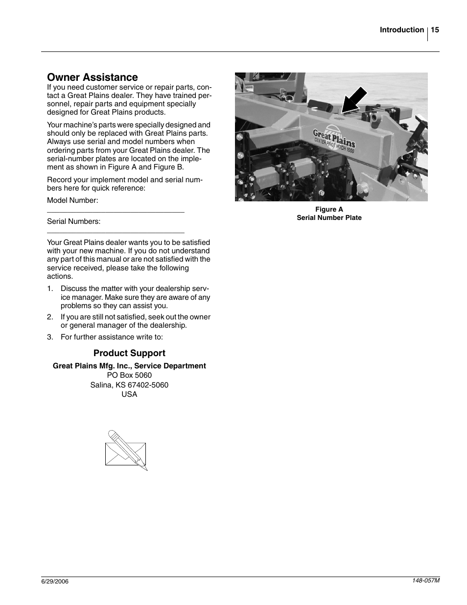 Owner assistance | Great Plains V-300F Operator Manual User Manual | Page 17 / 84