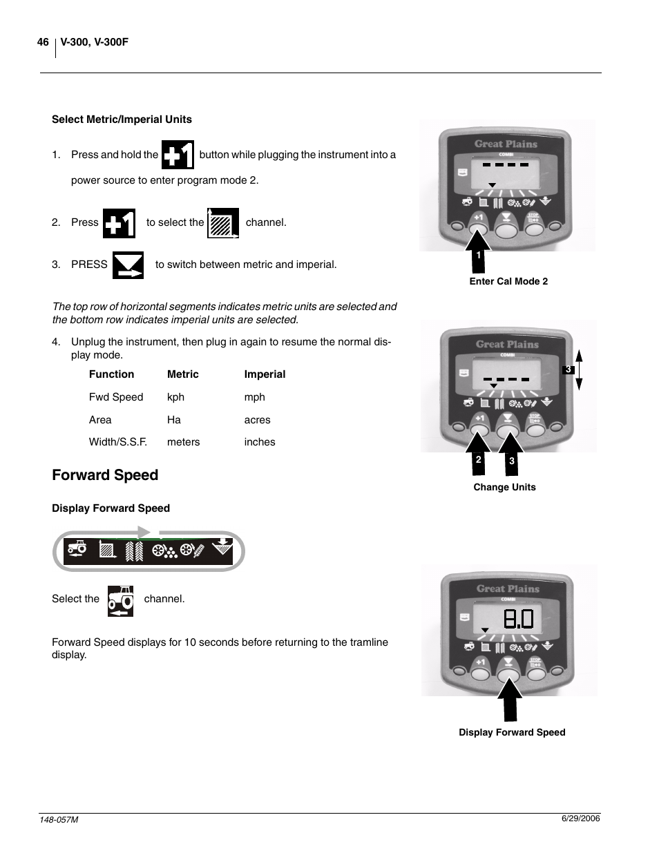 Forward speed | Great Plains V-300F Operator Manual User Manual | Page 48 / 84