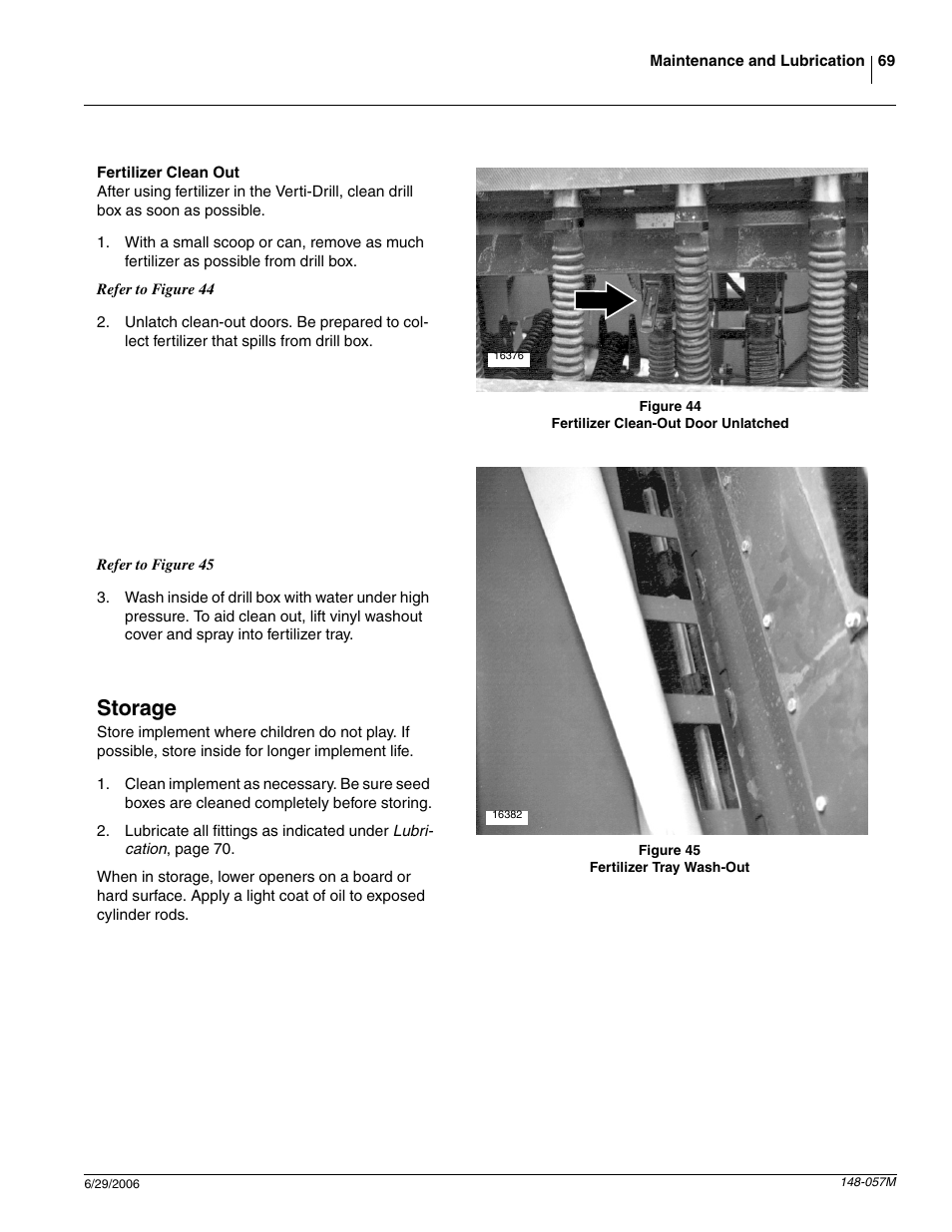 Storage | Great Plains V-300F Operator Manual User Manual | Page 71 / 84