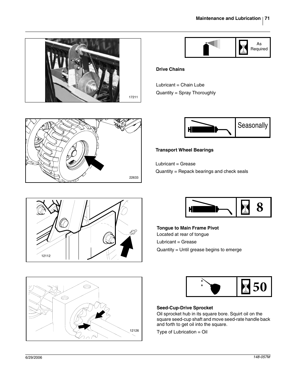 Seasonally | Great Plains V-300F Operator Manual User Manual | Page 73 / 84
