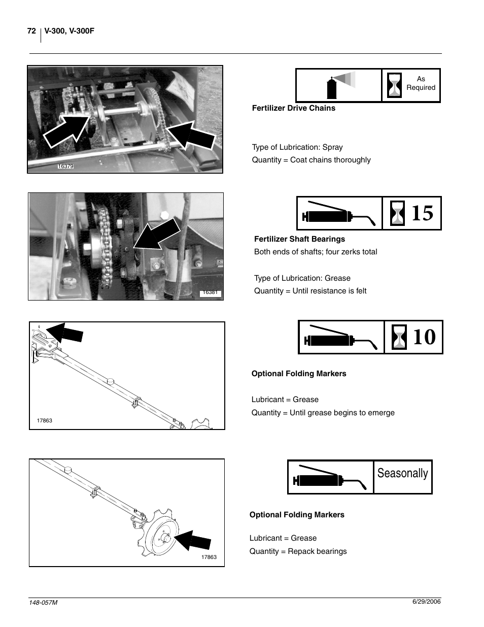 Seasonally | Great Plains V-300F Operator Manual User Manual | Page 74 / 84