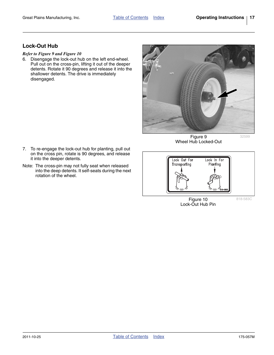 Lock-out hub | Great Plains 800 Operator Manual User Manual | Page 21 / 70