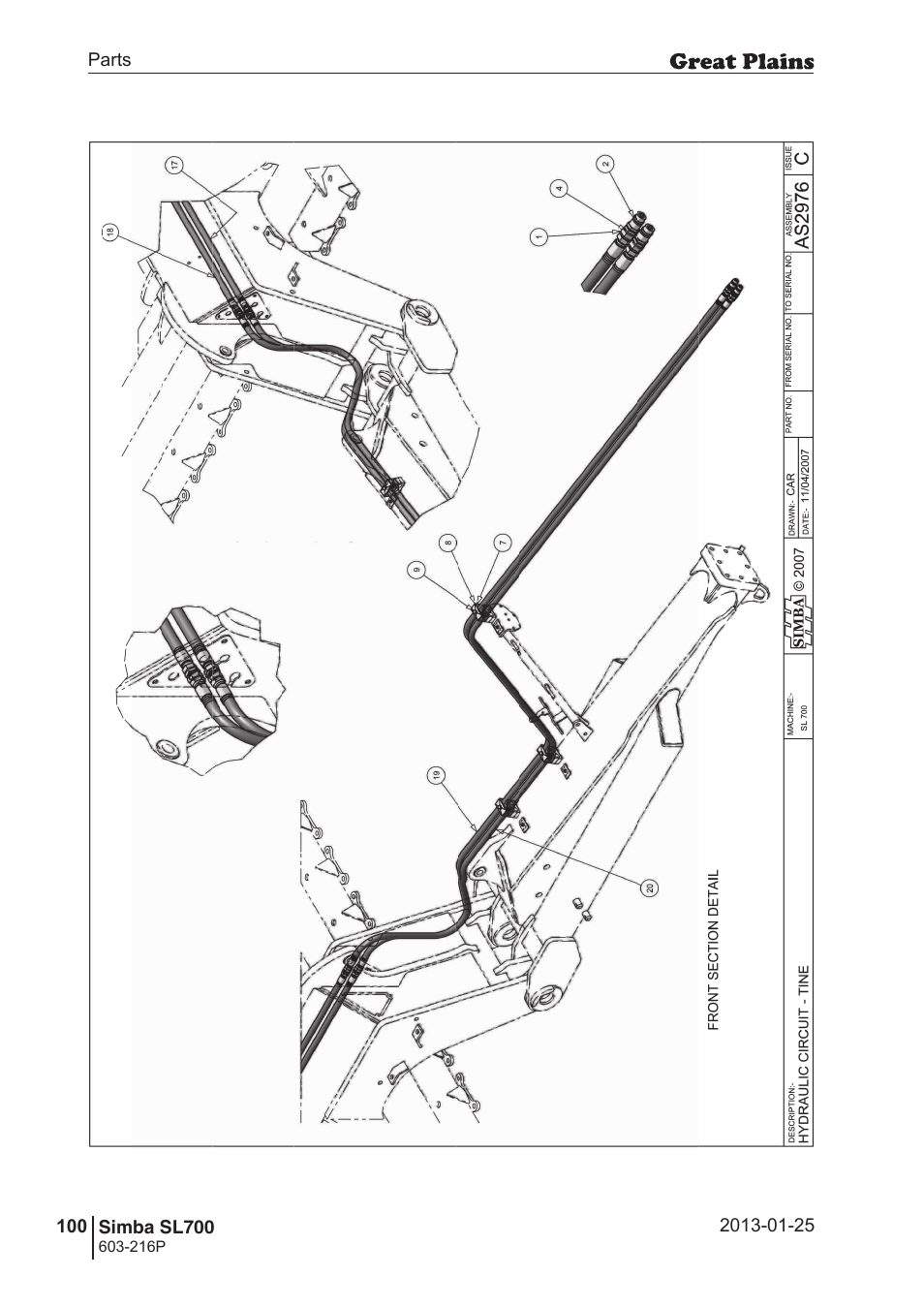 Great Plains SL700 Parts Manual User Manual | Page 100 / 140