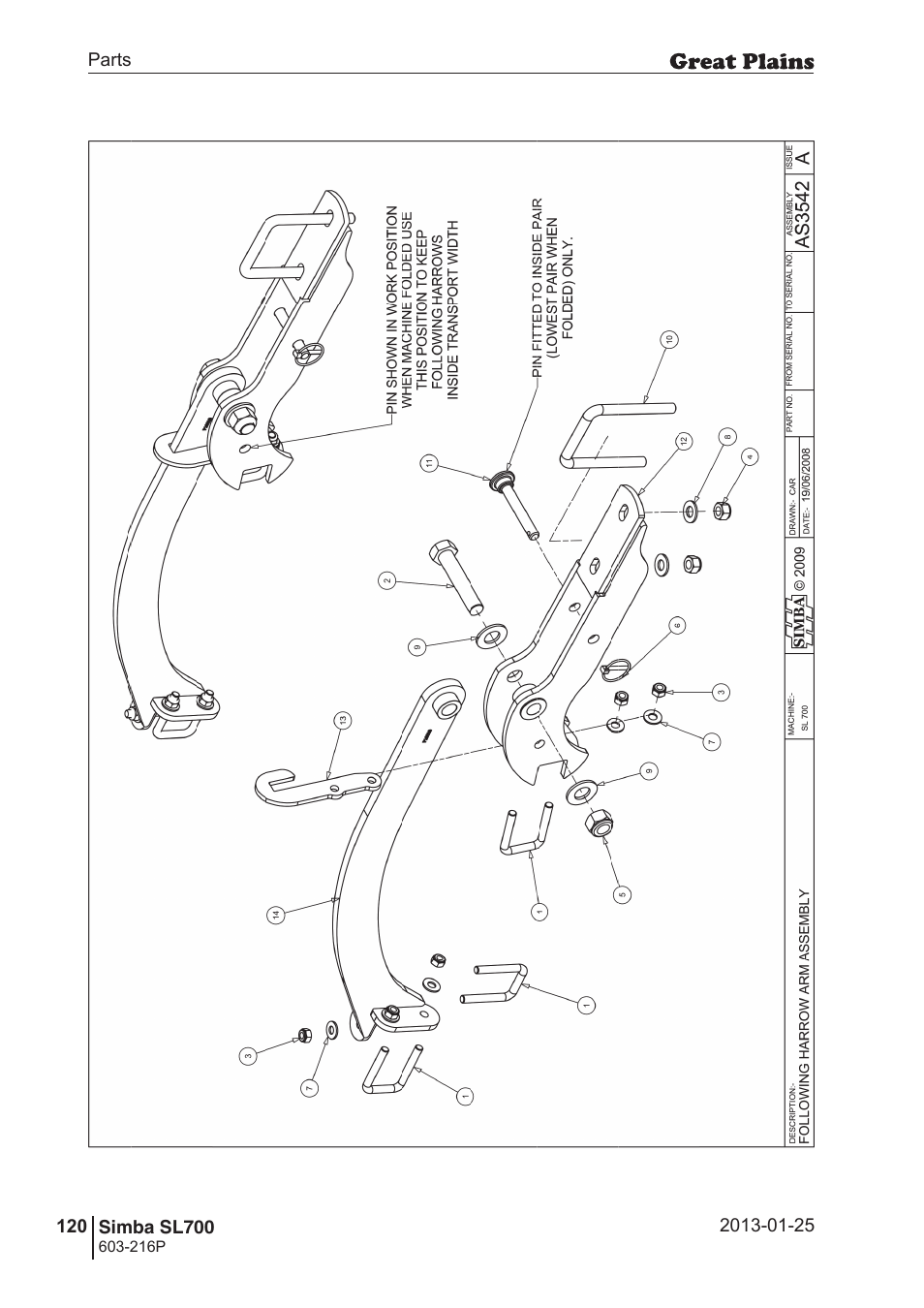Great Plains SL700 Parts Manual User Manual | Page 120 / 140