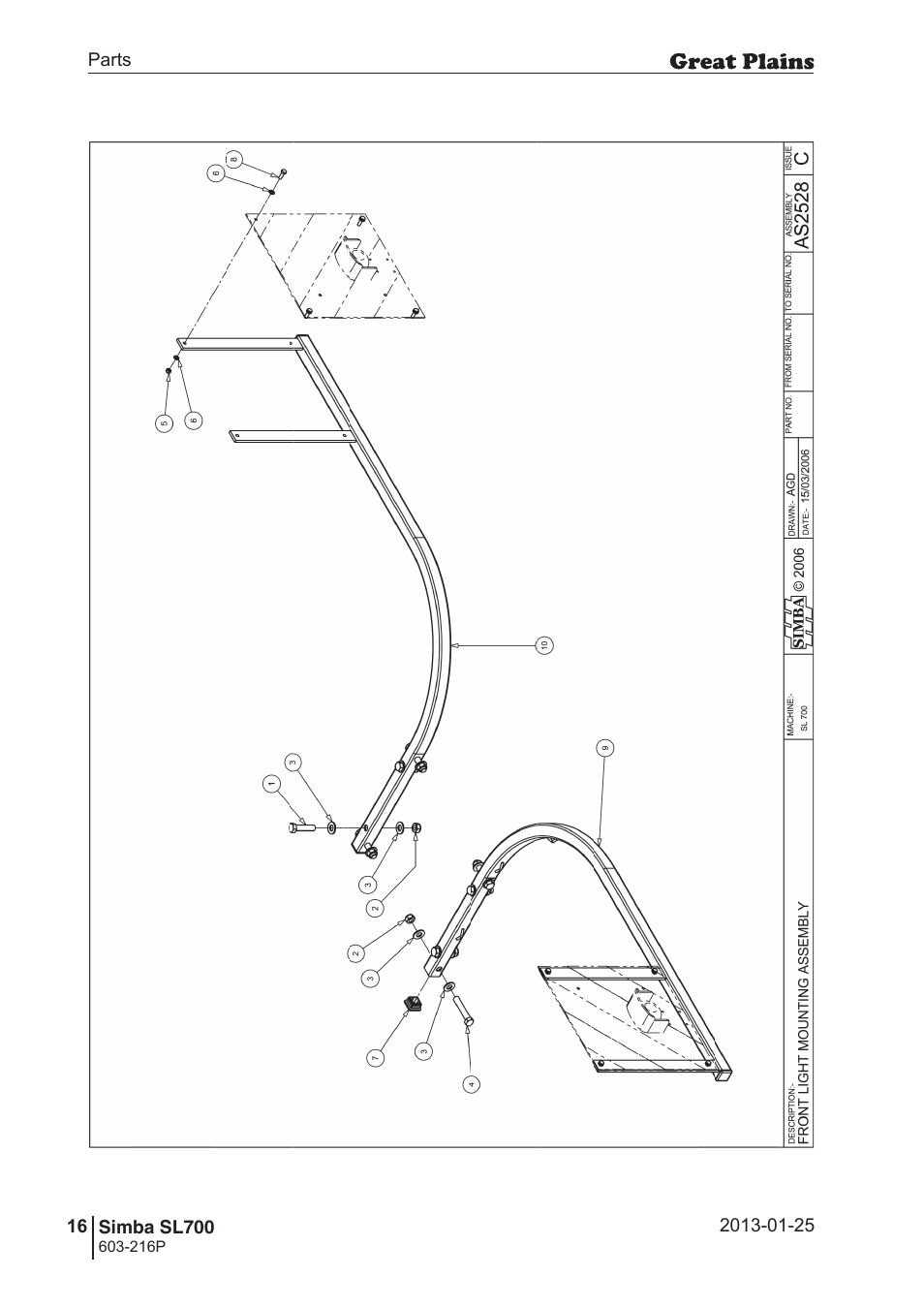 Great Plains SL700 Parts Manual User Manual | Page 16 / 140