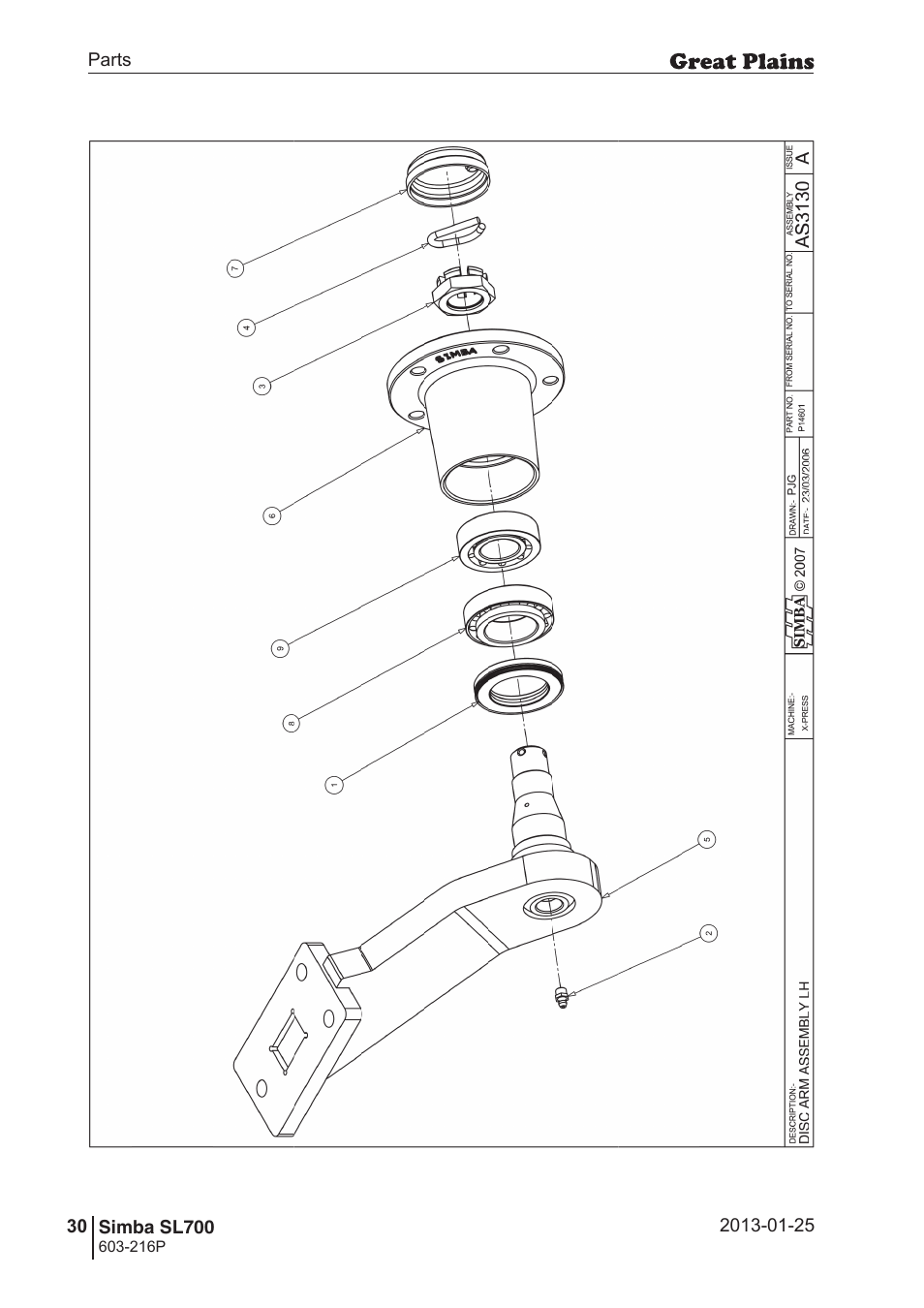 Great Plains SL700 Parts Manual User Manual | Page 30 / 140
