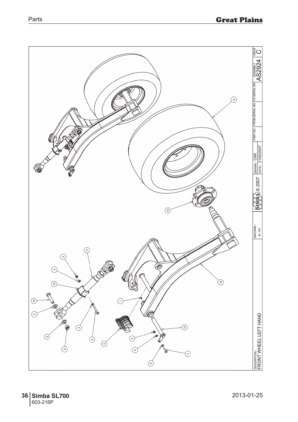 Great Plains SL700 Parts Manual User Manual | Page 36 / 140