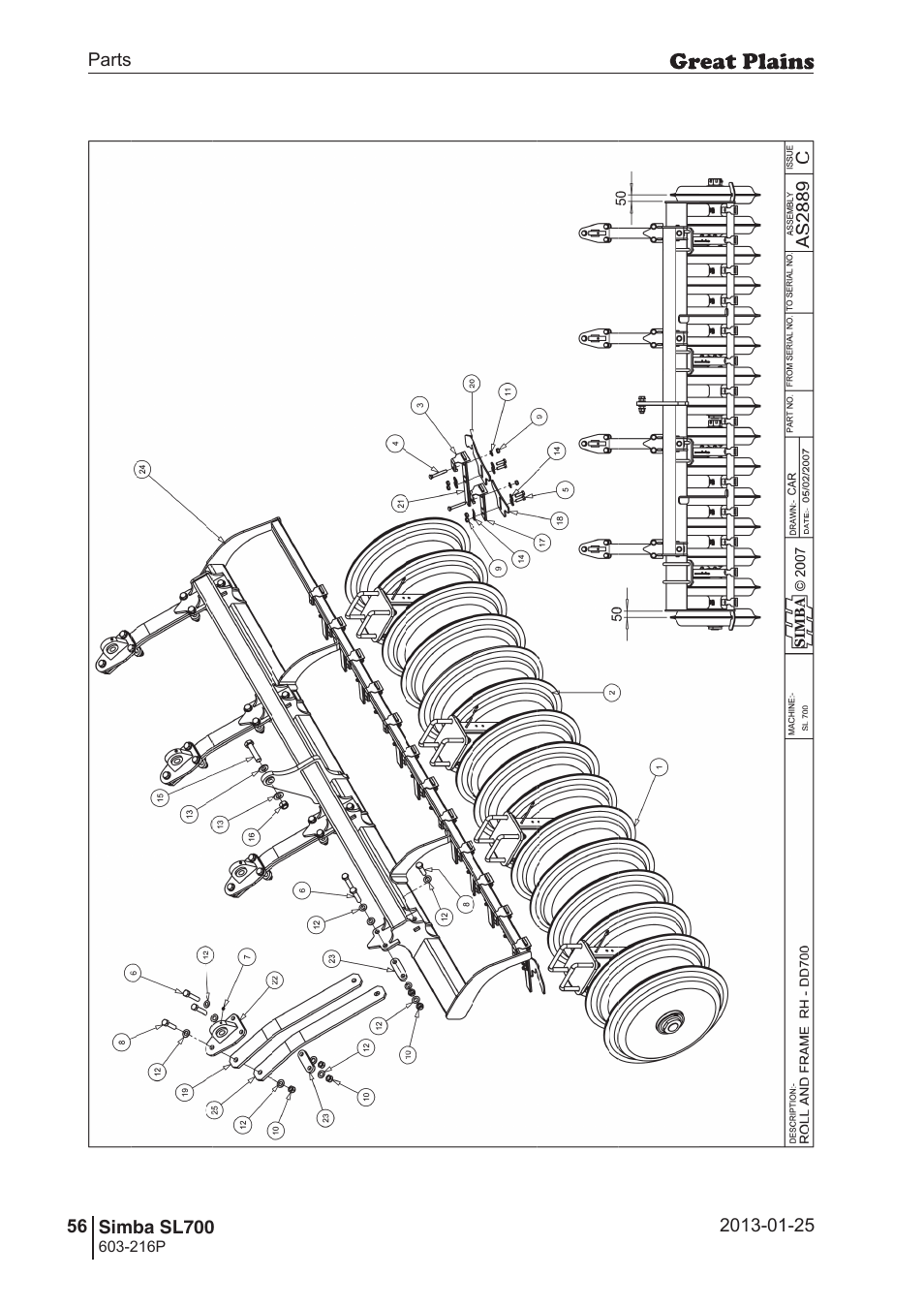 Great Plains SL700 Parts Manual User Manual | Page 56 / 140