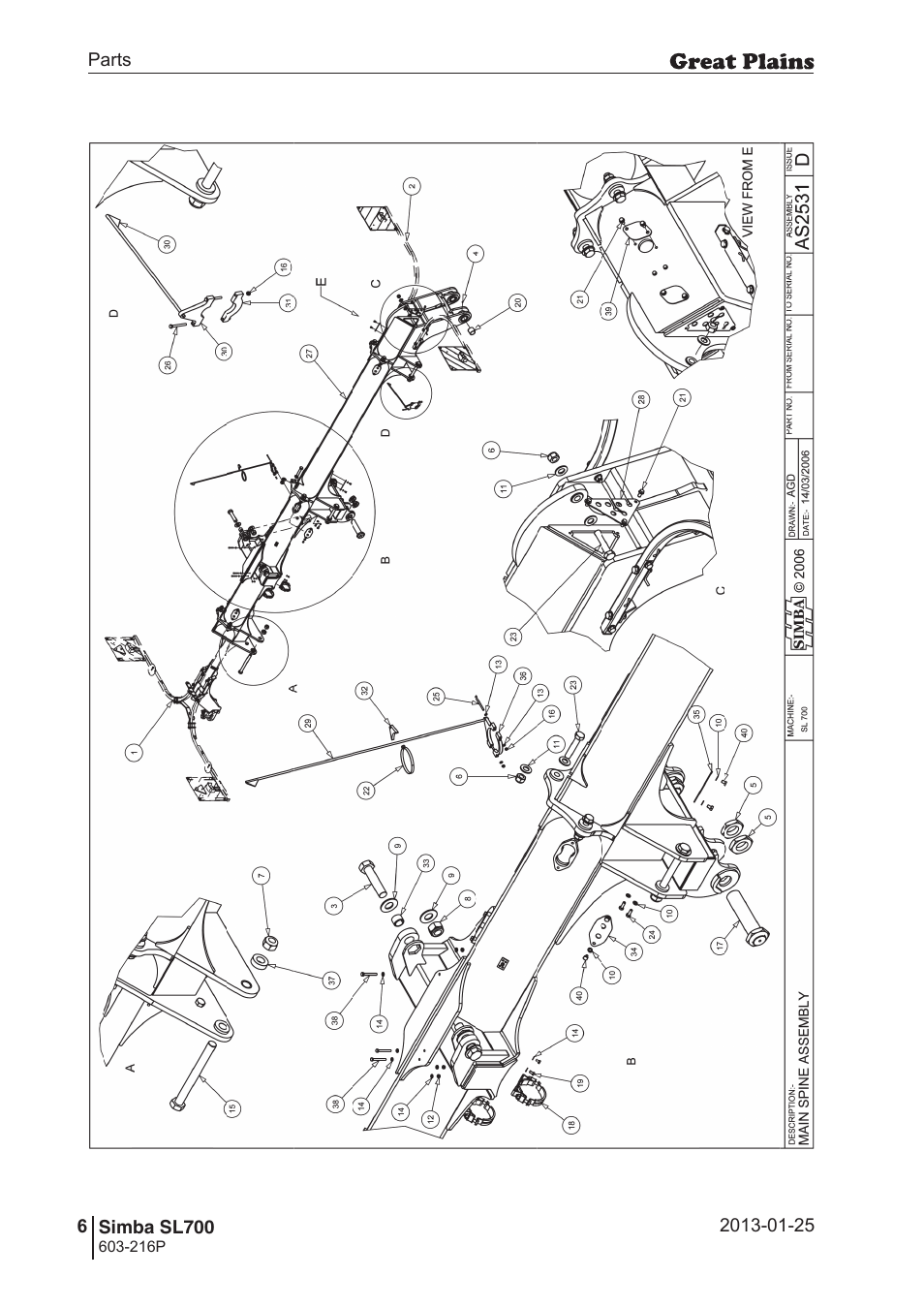 Great Plains SL700 Parts Manual User Manual | Page 6 / 140