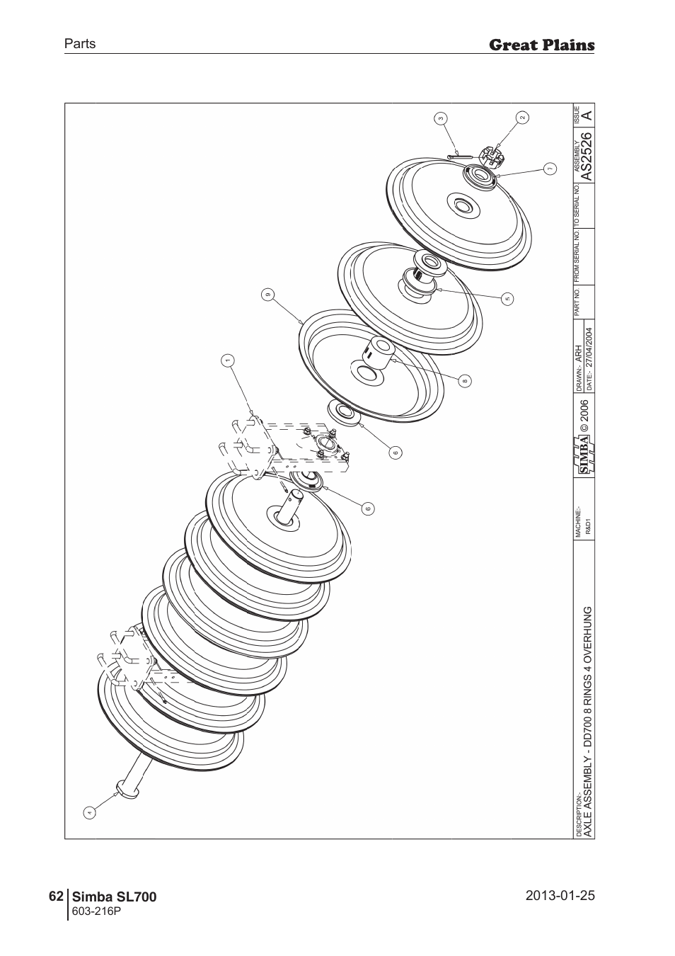 Great Plains SL700 Parts Manual User Manual | Page 62 / 140