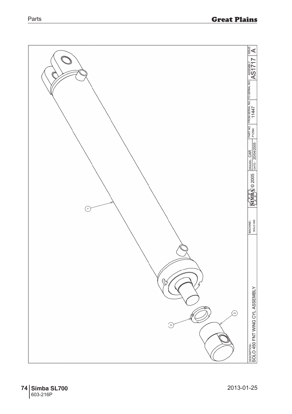 Great Plains SL700 Parts Manual User Manual | Page 74 / 140