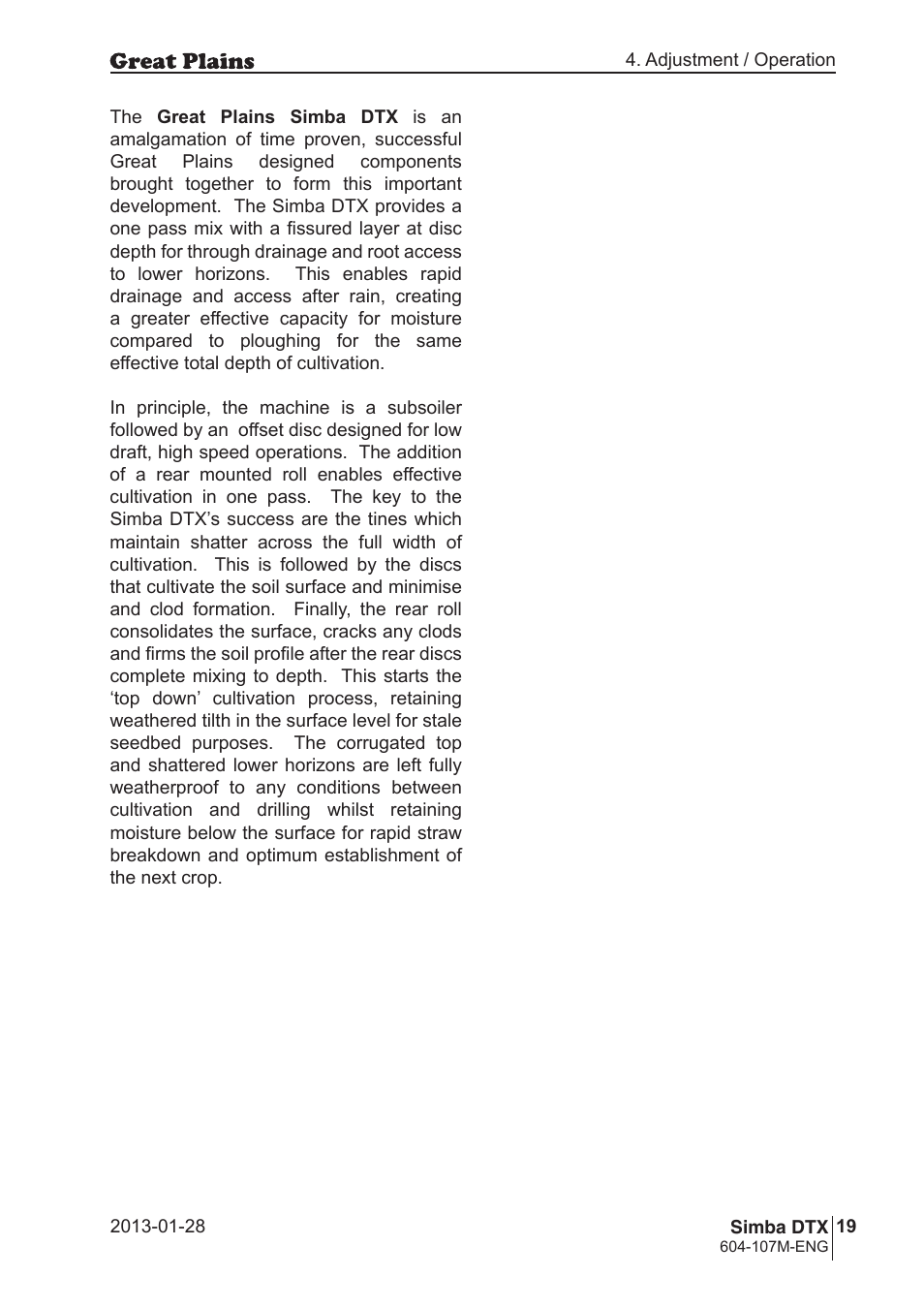 Great Plains DTX350 Operator Manual User Manual | Page 19 / 34