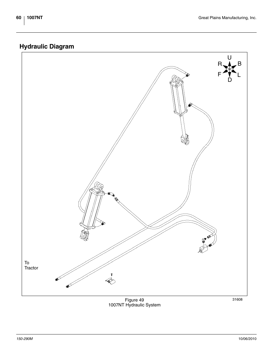 Hydraulic diagram | Great Plains 1007NT Operator Manual User Manual | Page 64 / 88