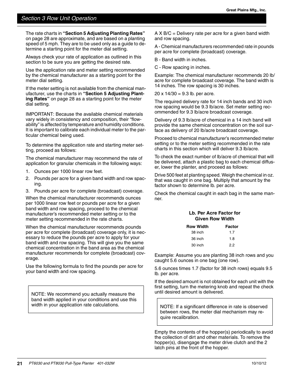 Great Plains PT8030 V1012 Operator Manual User Manual | Page 23 / 66