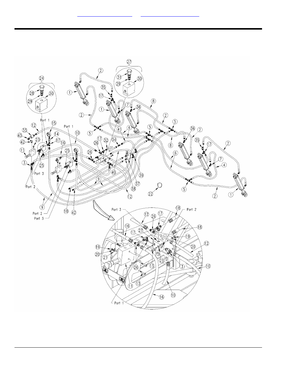 Opener down pressure hydraulics (open center) (s/n, Yy1311+) | Great Plains 3S-4000HDF Parts Manual User Manual | Page 172 / 214