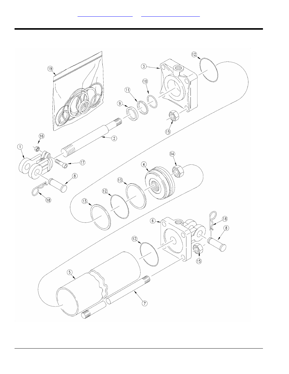 Midway hydraulic cylinder (810-020c) | Great Plains 3S-4000HDF Parts Manual User Manual | Page 176 / 214