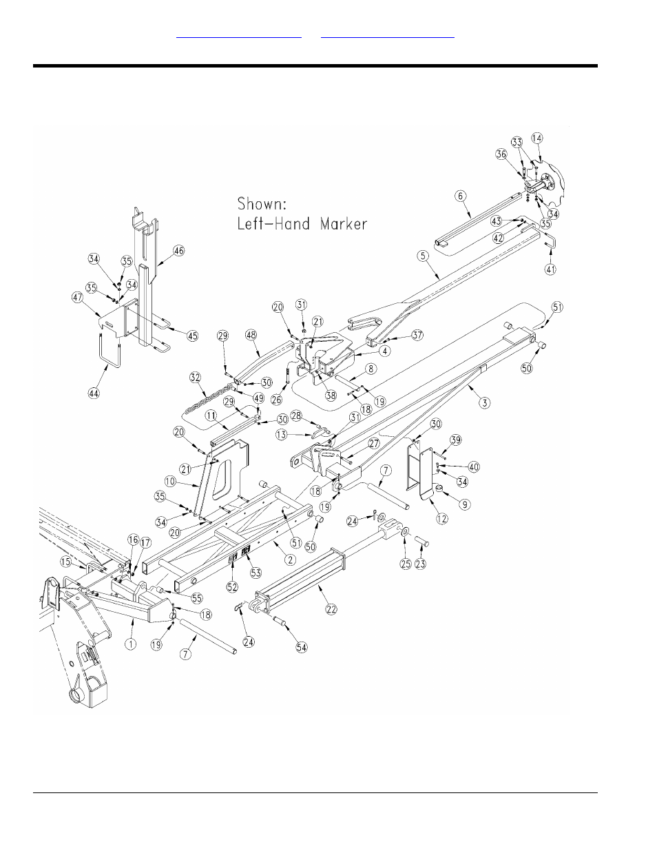 Markers (option), Flat fold marker | Great Plains 3S-4000HDF Parts Manual User Manual | Page 192 / 214