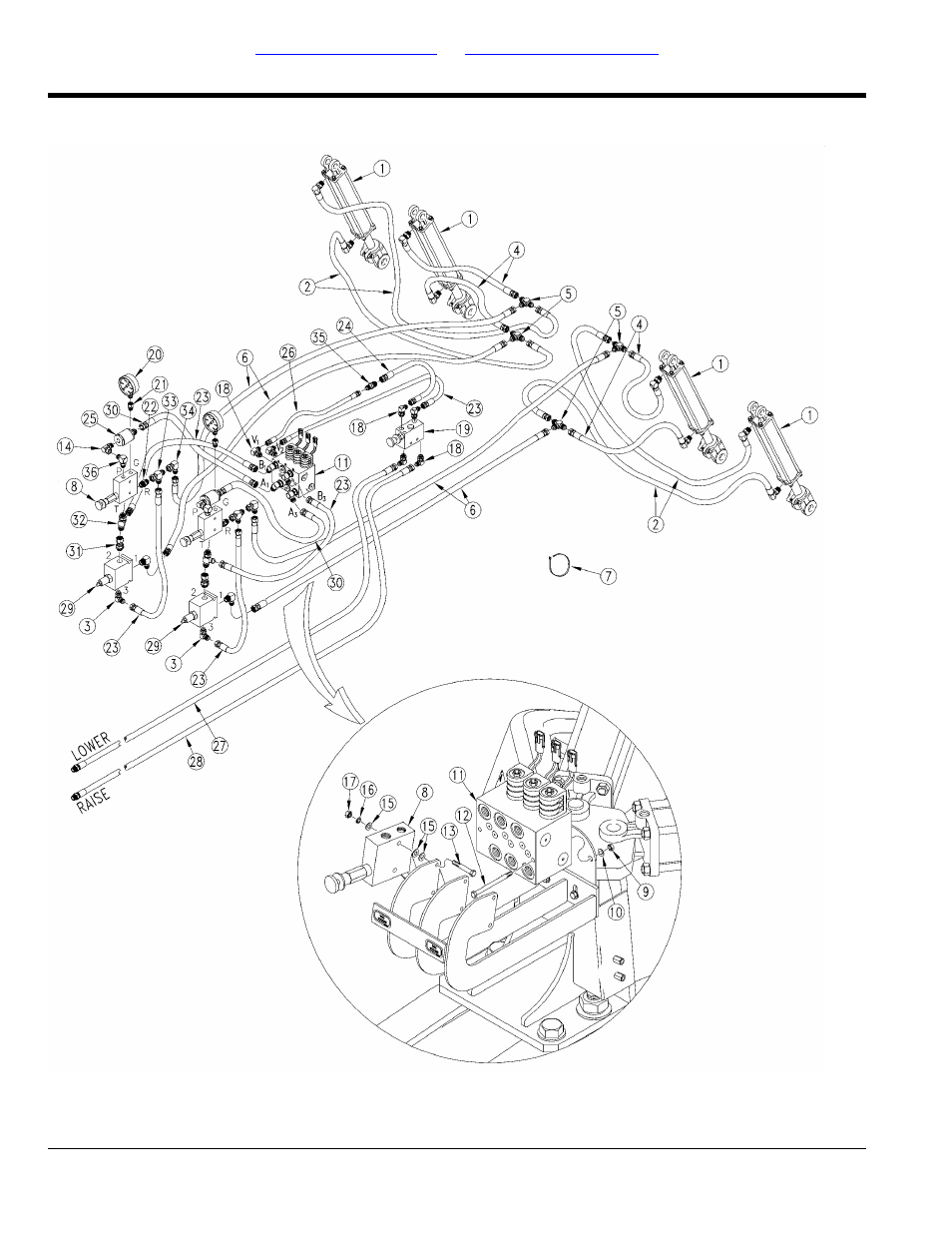 Opener down pressure hydraulics with point row, Option) (s/n dd1216+), S/n dd1216+) | Great Plains 2S-2600HDF Parts Manual User Manual | Page 172 / 210