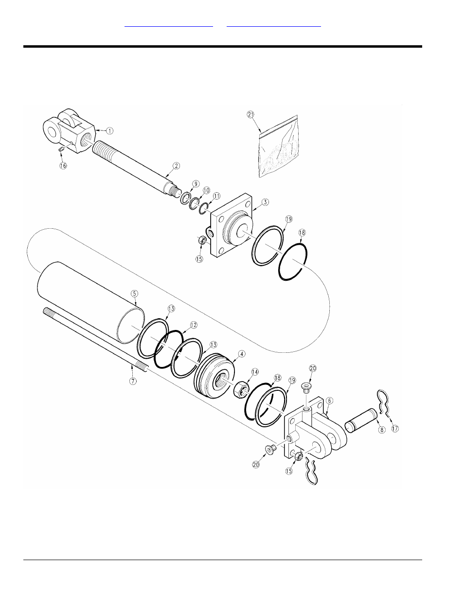 Monarch hydraulic cylinder 2.5 x 20 x 1.12, 118c) | Great Plains 2S-2600HDF Parts Manual User Manual | Page 198 / 210