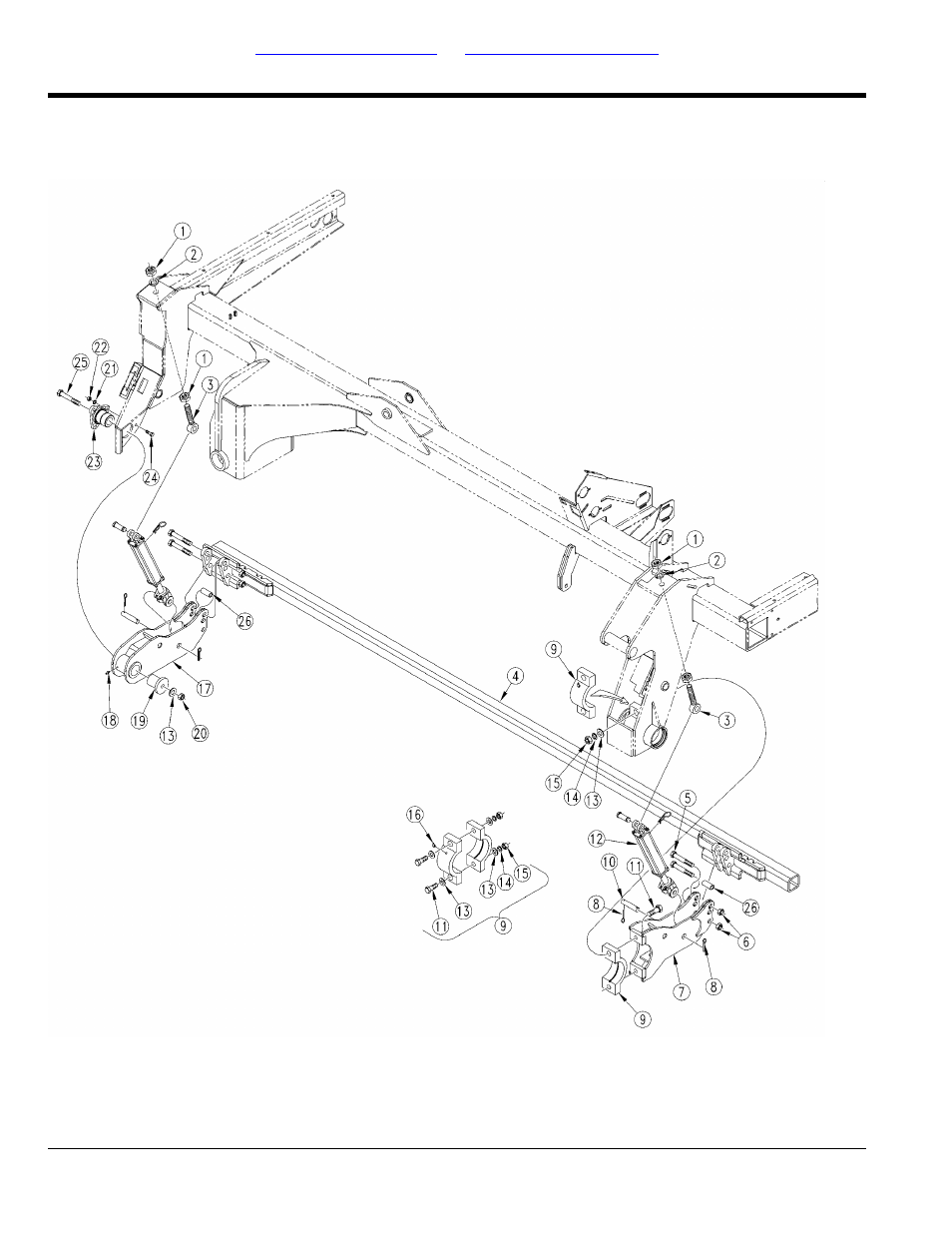 Subframes to wing frames | Great Plains 2S-2600HDF Parts Manual User Manual | Page 58 / 210