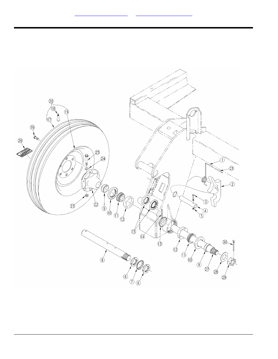 Single gauge wheel | Great Plains 2S-2600HDF Parts Manual User Manual | Page 88 / 210