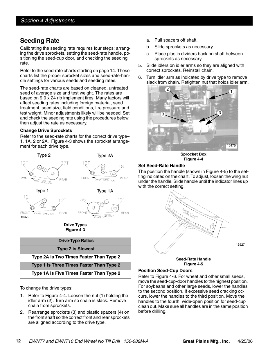 Seeding rate | Great Plains EWNT7 1523Q-1630Q Operator Manual User Manual | Page 14 / 34