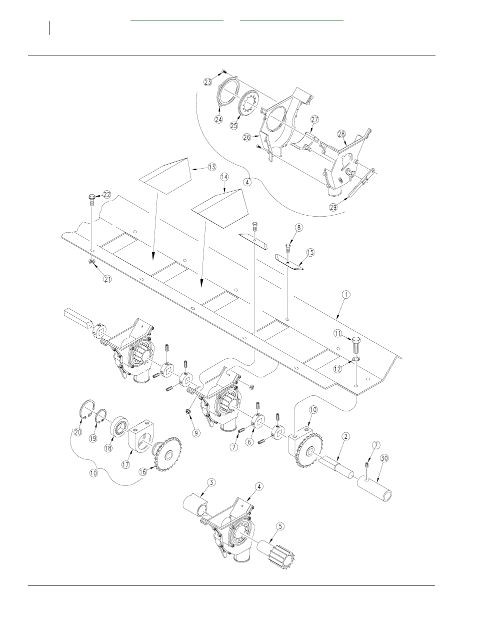 Section 3 metering system -1, Feeder cup channel -1, Table of contents parts number index | Feeder cup channel | Great Plains LS12 Parts Manual User Manual | Page 18 / 25