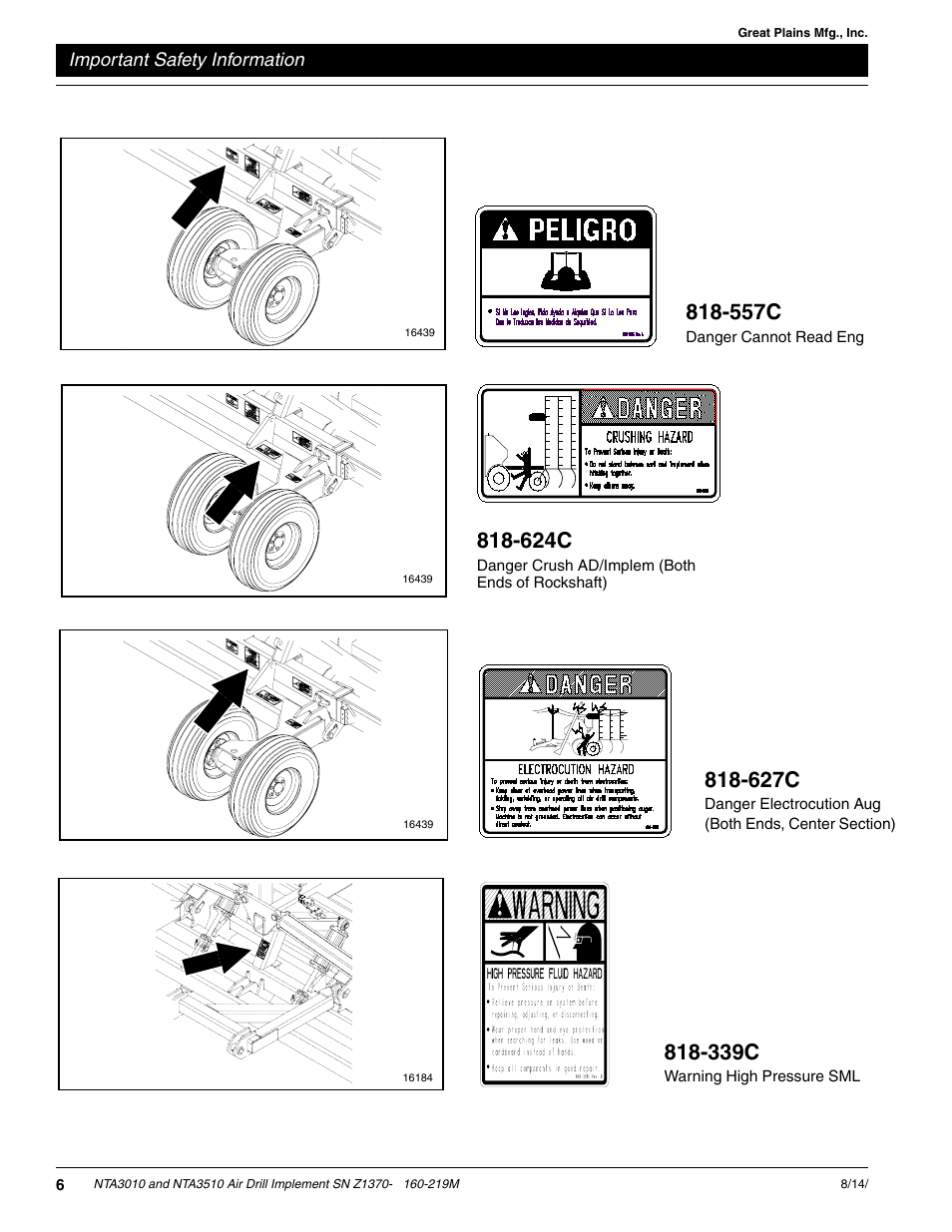 339c, 624c, 627c | 557c | Great Plains NTA3010 Operator Manual User Manual | Page 8 / 39