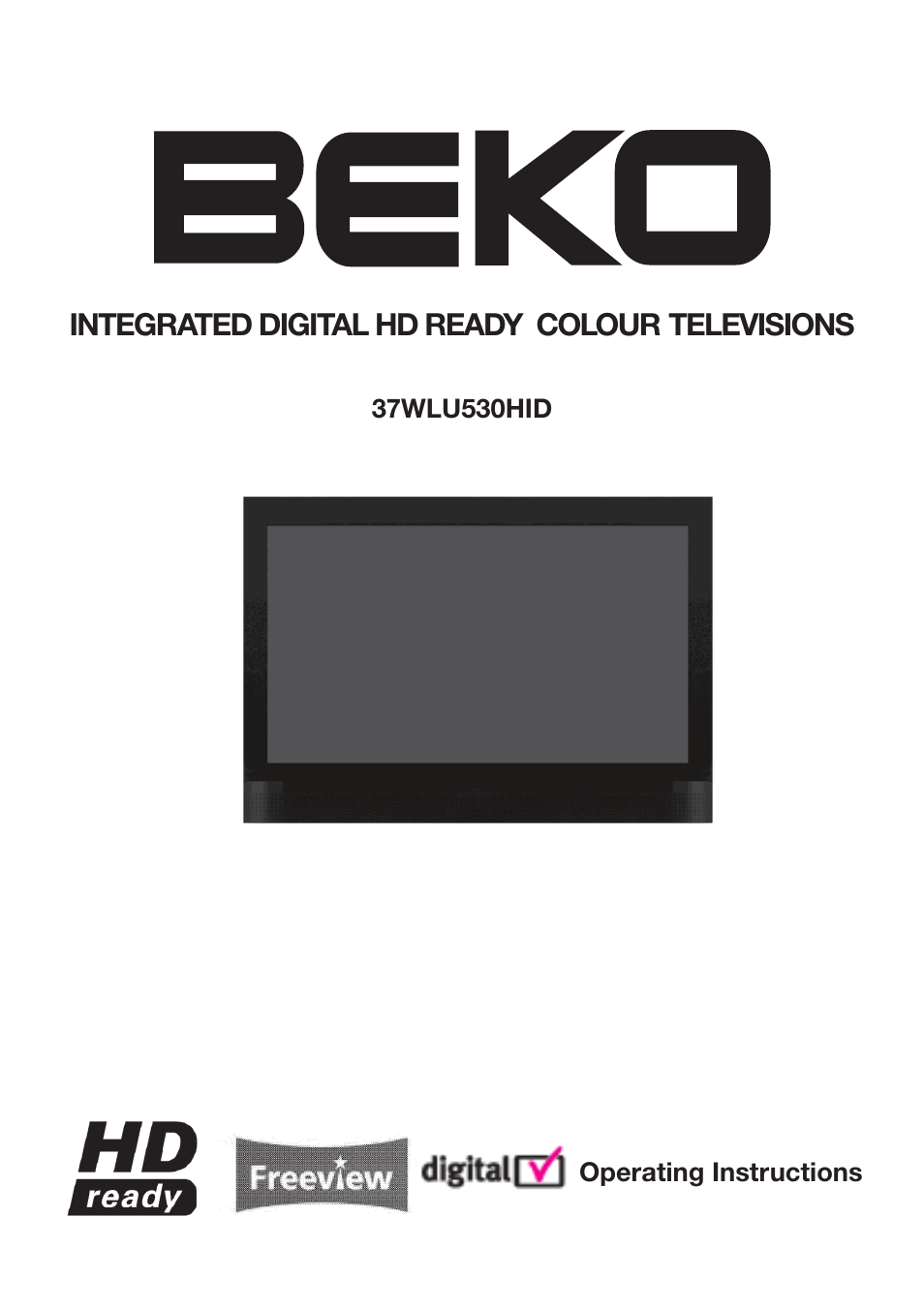 Beko 37WLU530HID User Manual | 37 pages