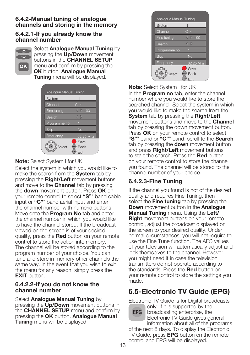 Electronic tv guide (epg) | Beko 37WLU530HID User Manual | Page 15 / 37
