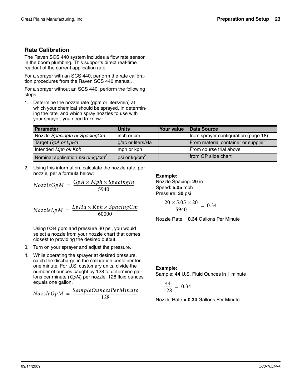 Rate calibration | Great Plains 3P300 Operator Manual User Manual | Page 27 / 70