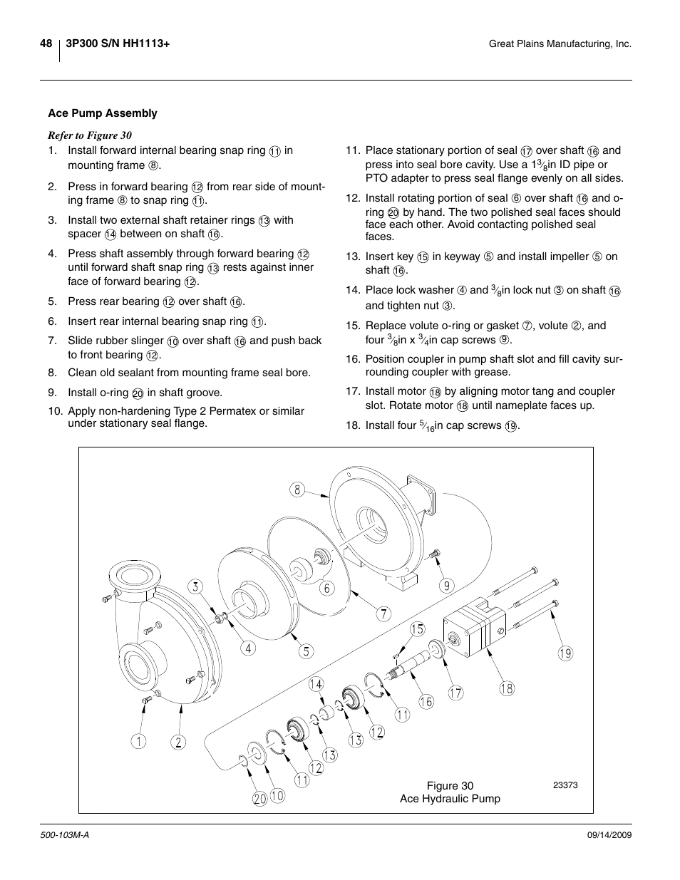 Ace pump assembly | Great Plains 3P300 Operator Manual User Manual | Page 52 / 70
