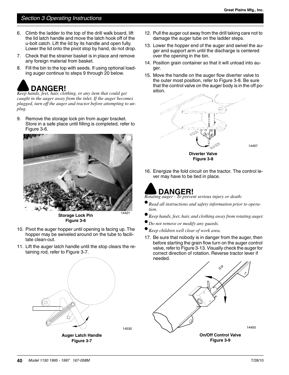 Danger | Great Plains ADC1150 Operator Manual User Manual | Page 42 / 90