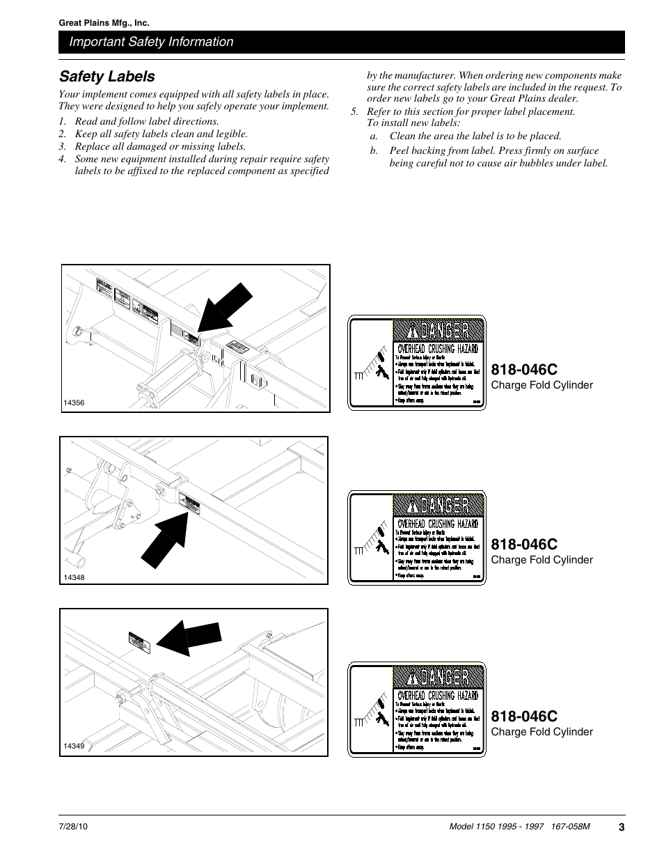 Safety labels, 046c | Great Plains ADC1150 Operator Manual User Manual | Page 5 / 90