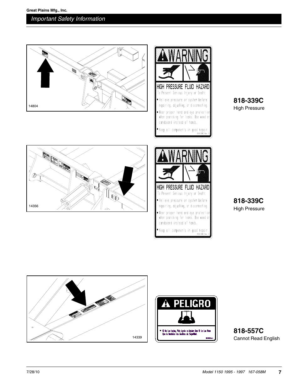 557c, 339c | Great Plains ADC1150 Operator Manual User Manual | Page 9 / 90