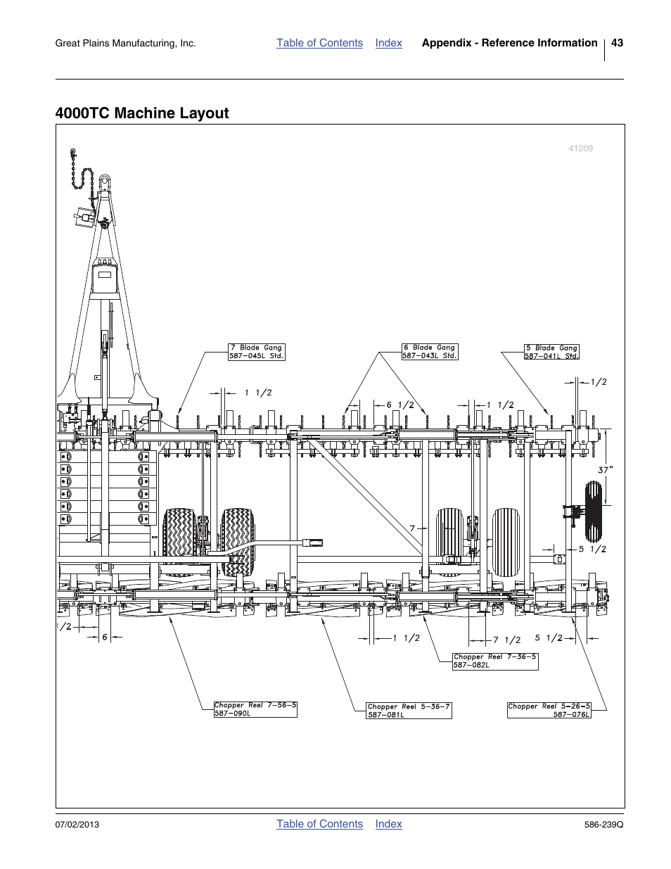 4000tc machine layout | Great Plains 4000TC Predelivery Manual User Manual | Page 47 / 68