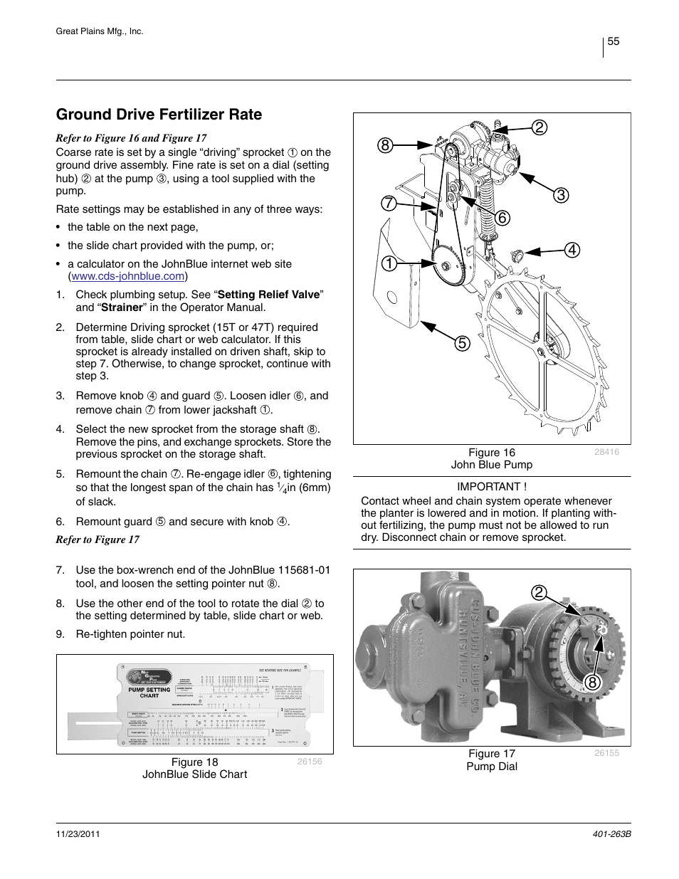 Ground drive fertilizer rate | Great Plains YP1625 Material Rate User Manual | Page 59 / 104